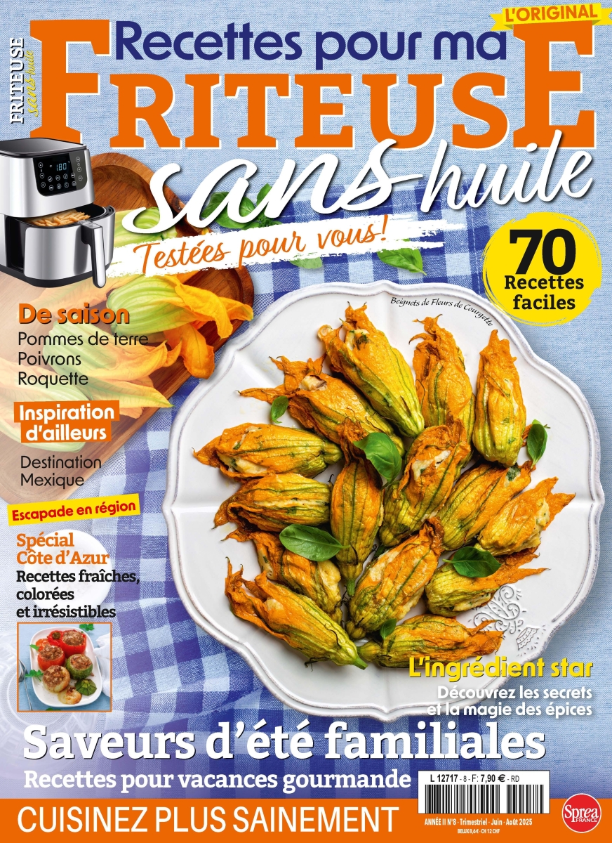 Copertina Recettes pour ma friteuse sans huile n.8