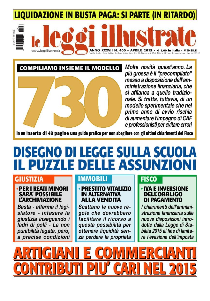 Copertina Leggi Illustrate n.400