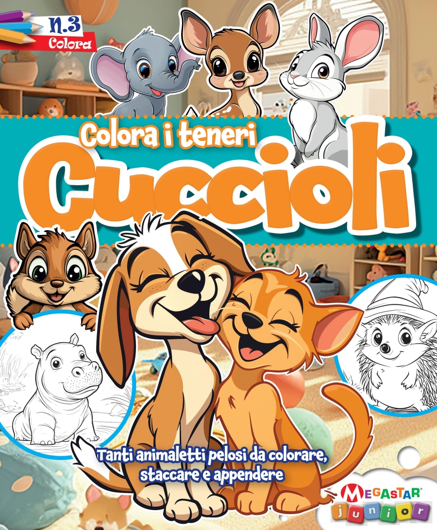 Copertina Colora i Teneri Cuccioli n.3