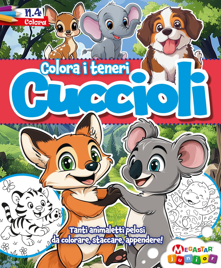 Copertina Colora i Teneri Cuccioli n.4