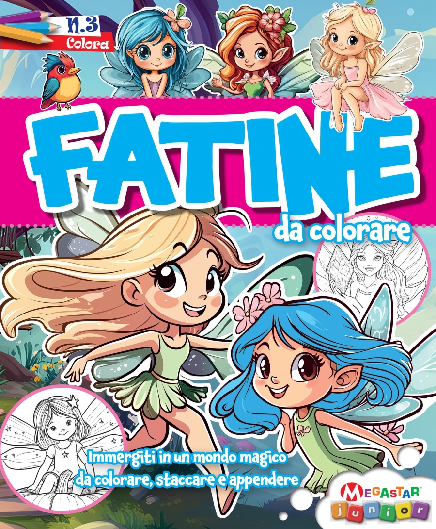 Copertina Fatine da Colorare n.3