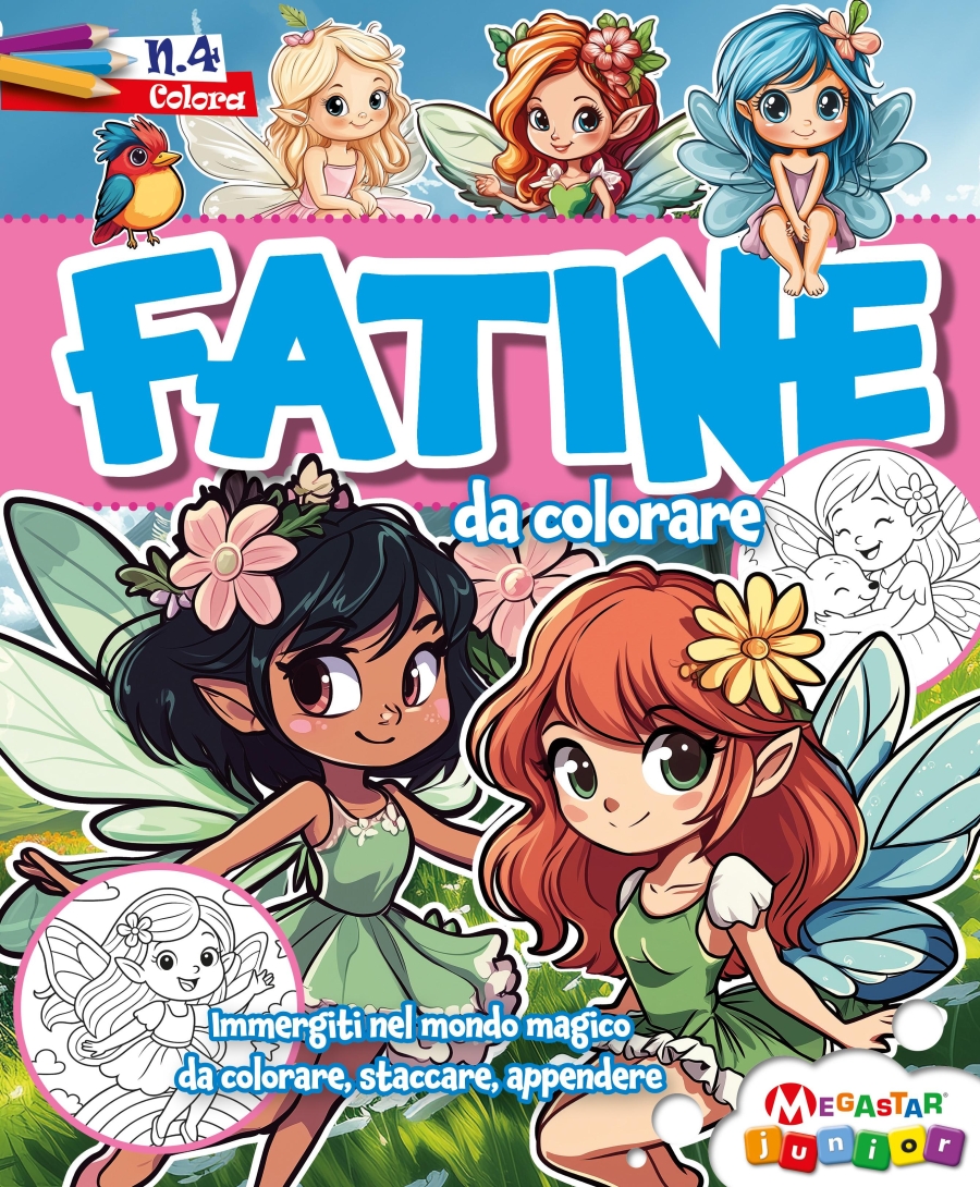 Copertina Fatine da Colorare n.4