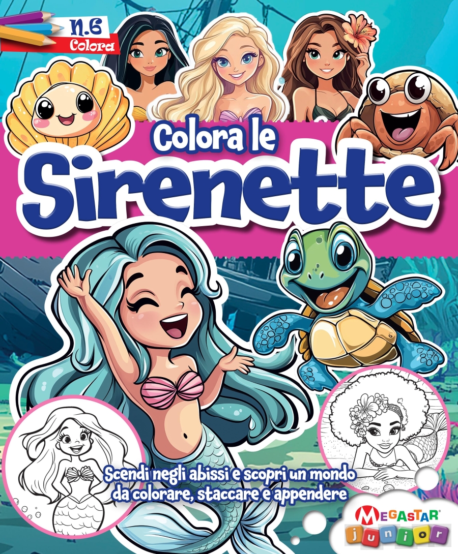 Copertina Colora le Sirene n.6