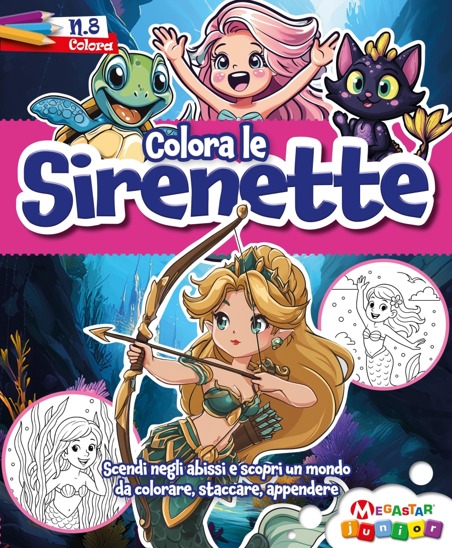 Copertina Colora le Sirene n.8