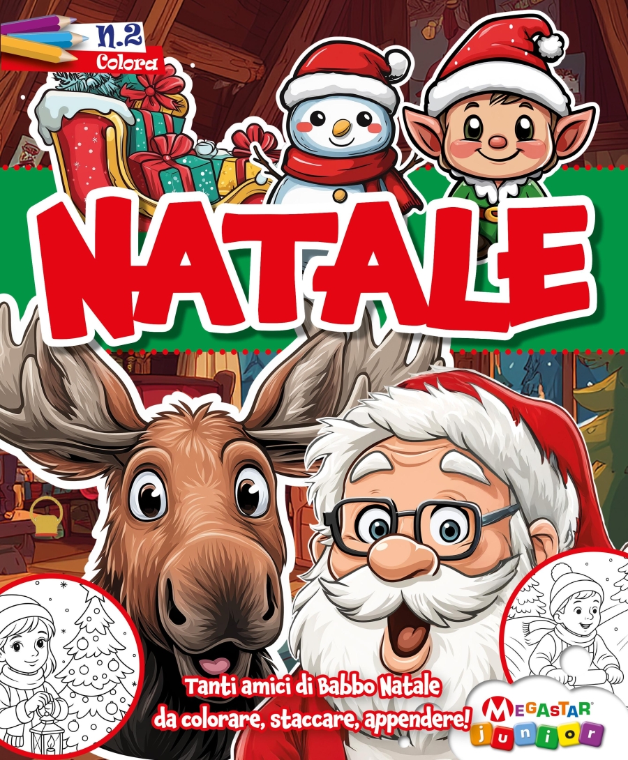 Copertina Natale da Colorare n.2