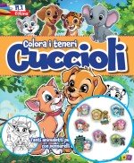 Copertina rivista Colora i Teneri Cuccioli Plus