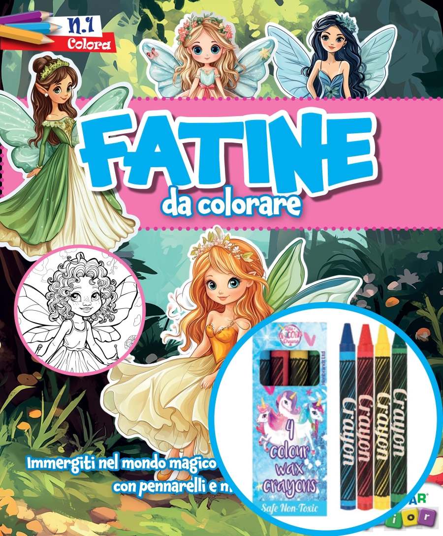 Copertina Fatine da Colorare Plus n.1