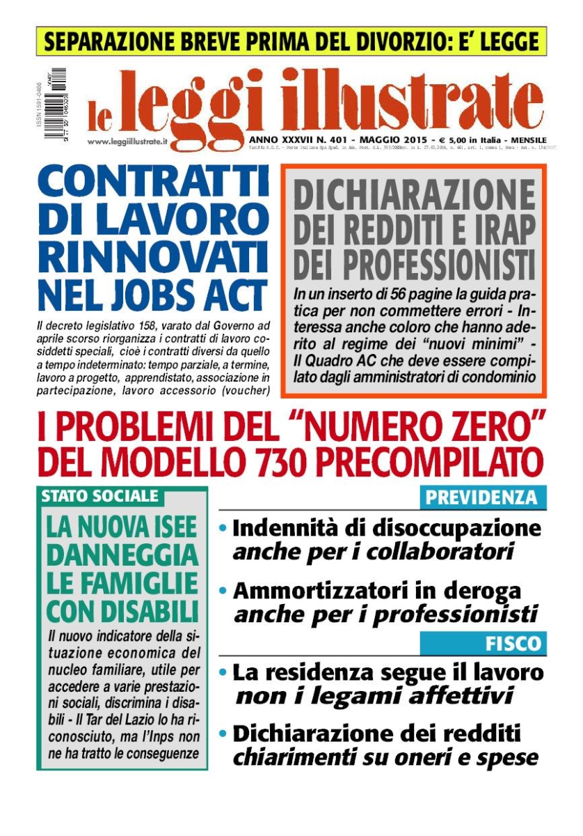 Copertina Leggi Illustrate n.401