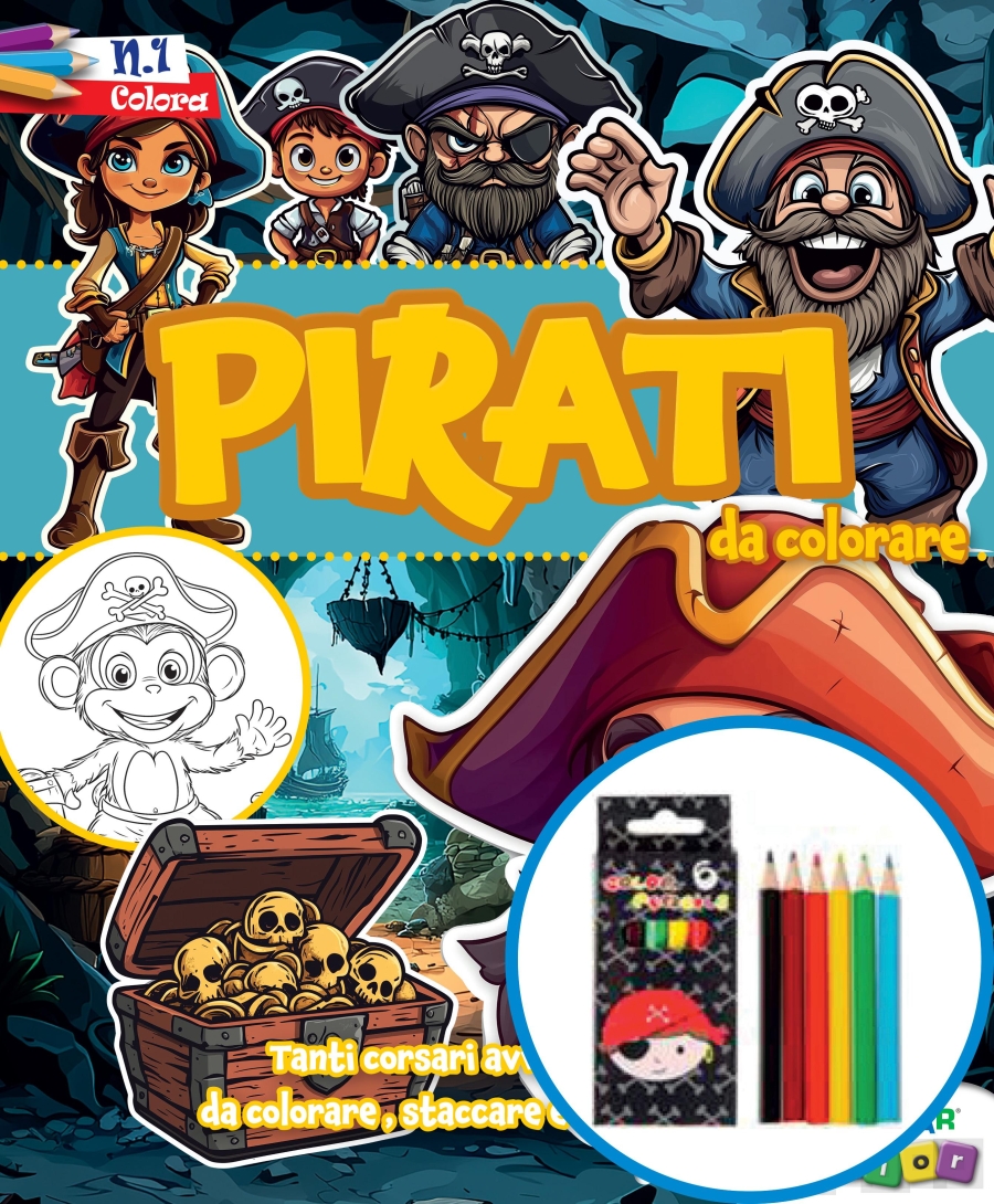 Copertina Pirati da Colorare Plus n.1