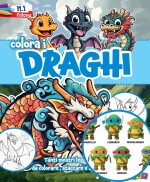 Copertina rivista Draghi da Colorare Plus