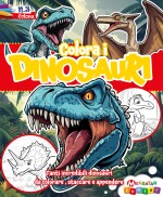 Copertina rivista Dinosauri da Colorare