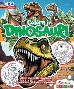 Copertina rivista Dinosauri da Colorare
