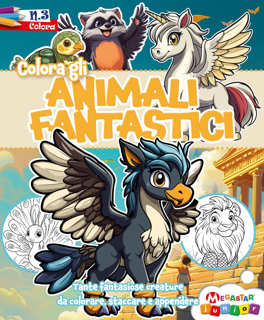 Copertina Animali Fantastici da Colorare n.3
