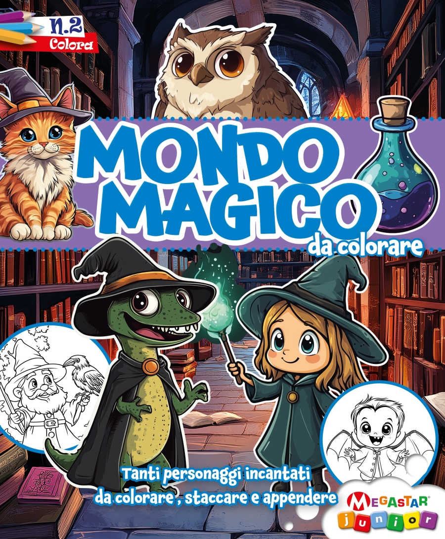 Copertina Mondo Magico da Colorare n.2