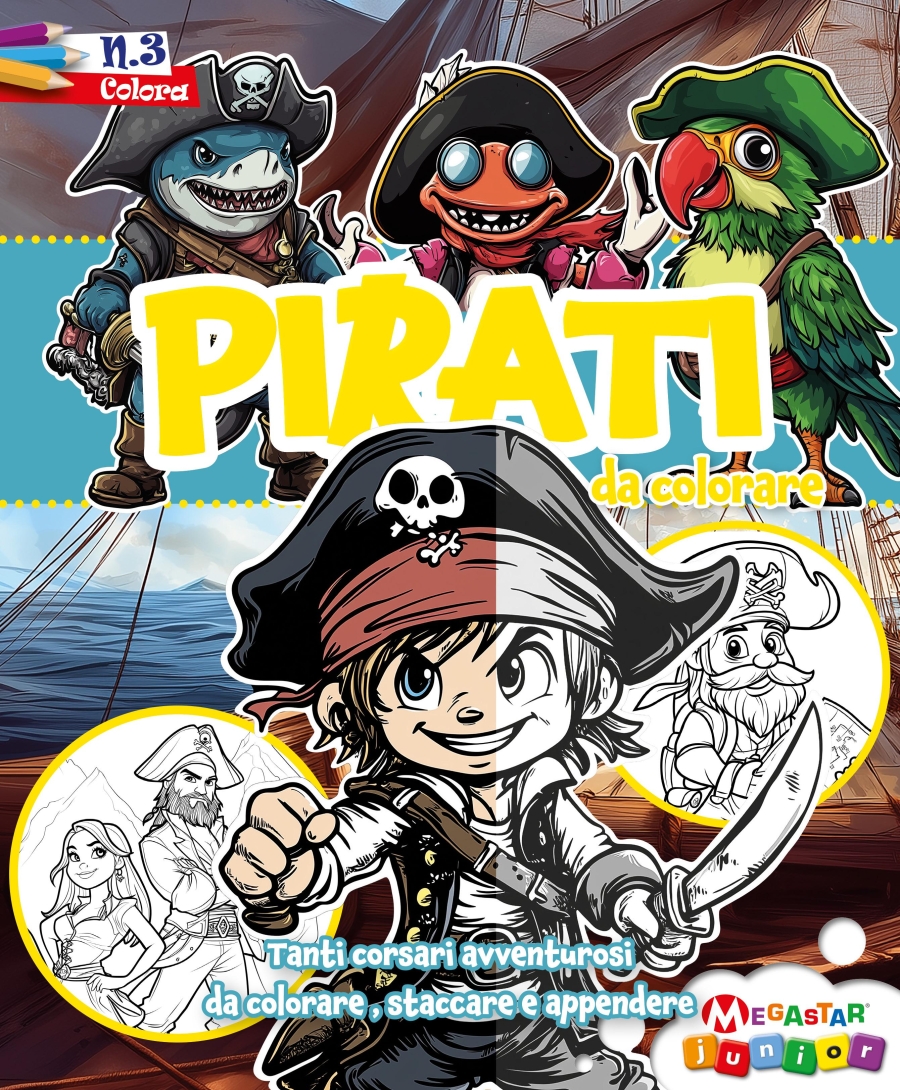 Copertina Pirati da Colorare n.3
