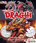Copertina rivista Draghi da Colorare