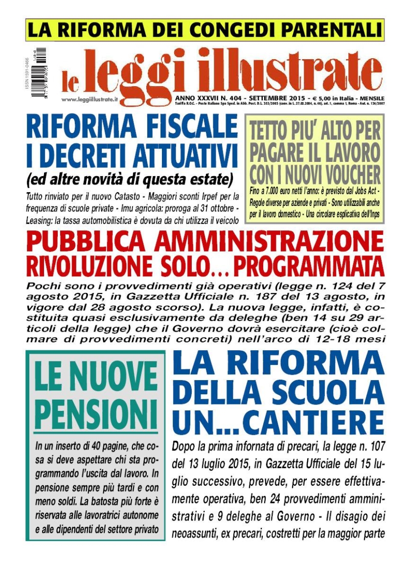 Copertina Leggi Illustrate n.404