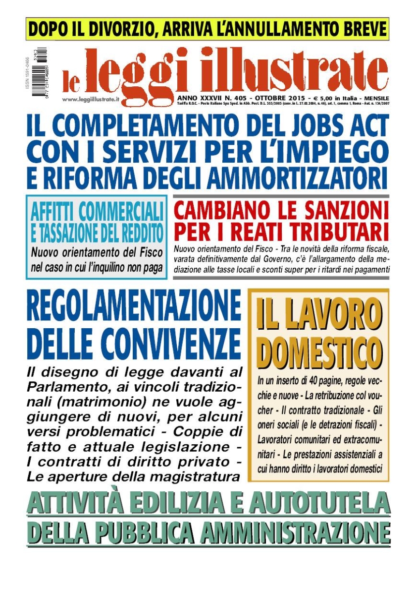 Copertina Leggi Illustrate n.405