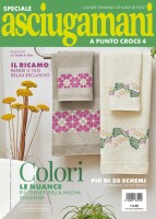Copertina rivista Asciugamani punto croce