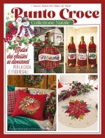 Copertina rivista punto croce collezione natale