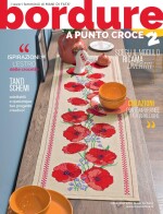 Copertina rivista Bordure a punto croce