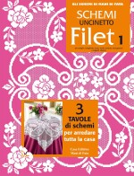Copertina rivista Schemi uncinetto filet