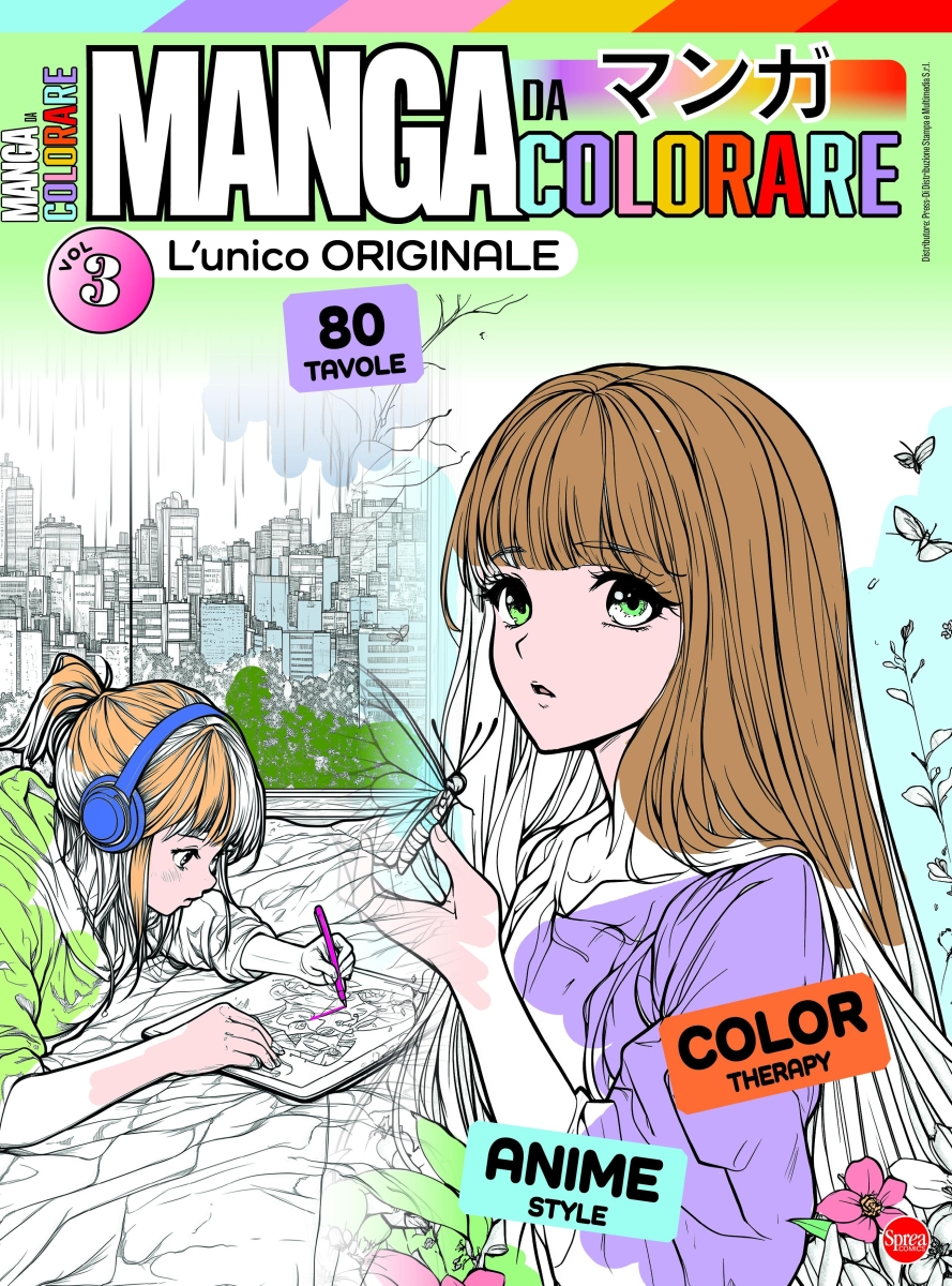 Copertina Manga da Colorare n.3
