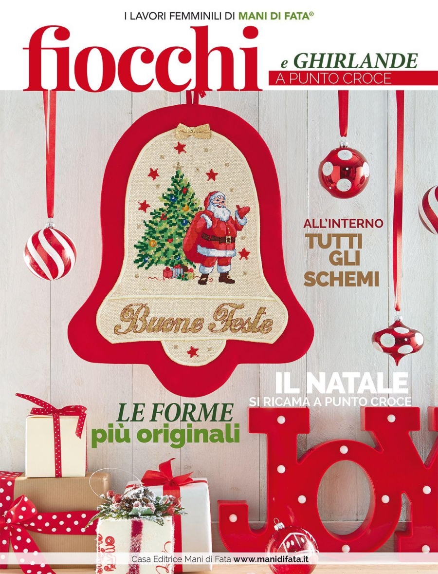 Copertina Fiocchi e ghirlande punto croce n.1