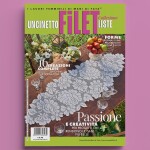 Copertina rivista Uncinetto filet collezione liste