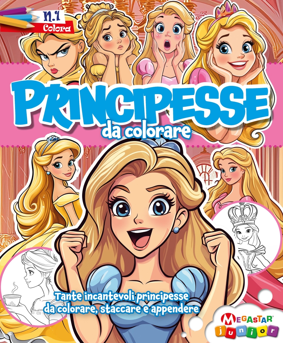 Copertina Principesse da Colorare n.1