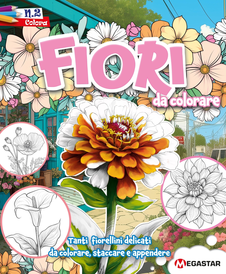 Copertina Fiori da Colorare n.2