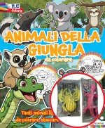Copertina rivista Animali della Giungla da Colorare
