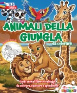 Copertina rivista Animali della Giungla da Colorare
