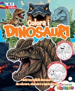 Copertina rivista Dinosauri da Colorare