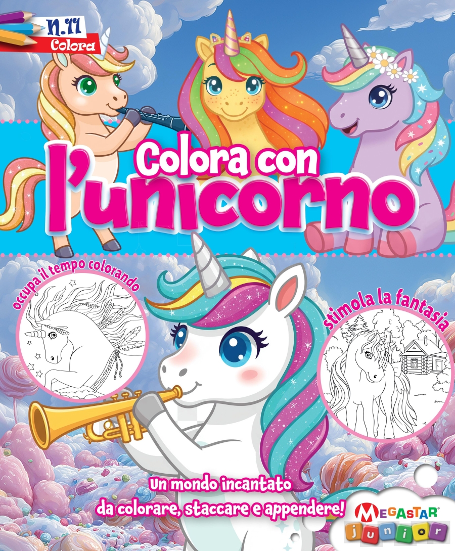Copertina Colora con L Unicorno n.11