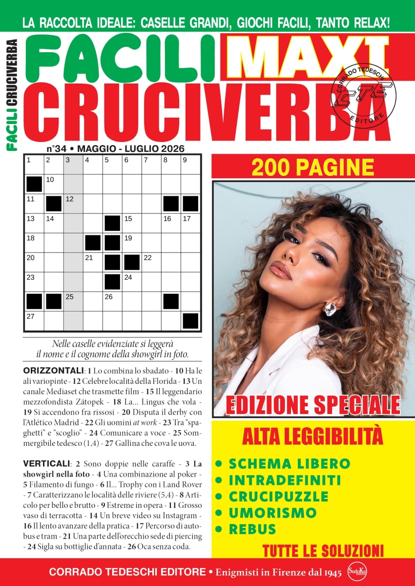 Copertina Facili Cruciverba Maxi n.34