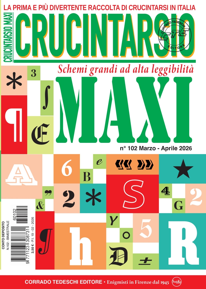 Copertina Maxi Crucintarsio n.102