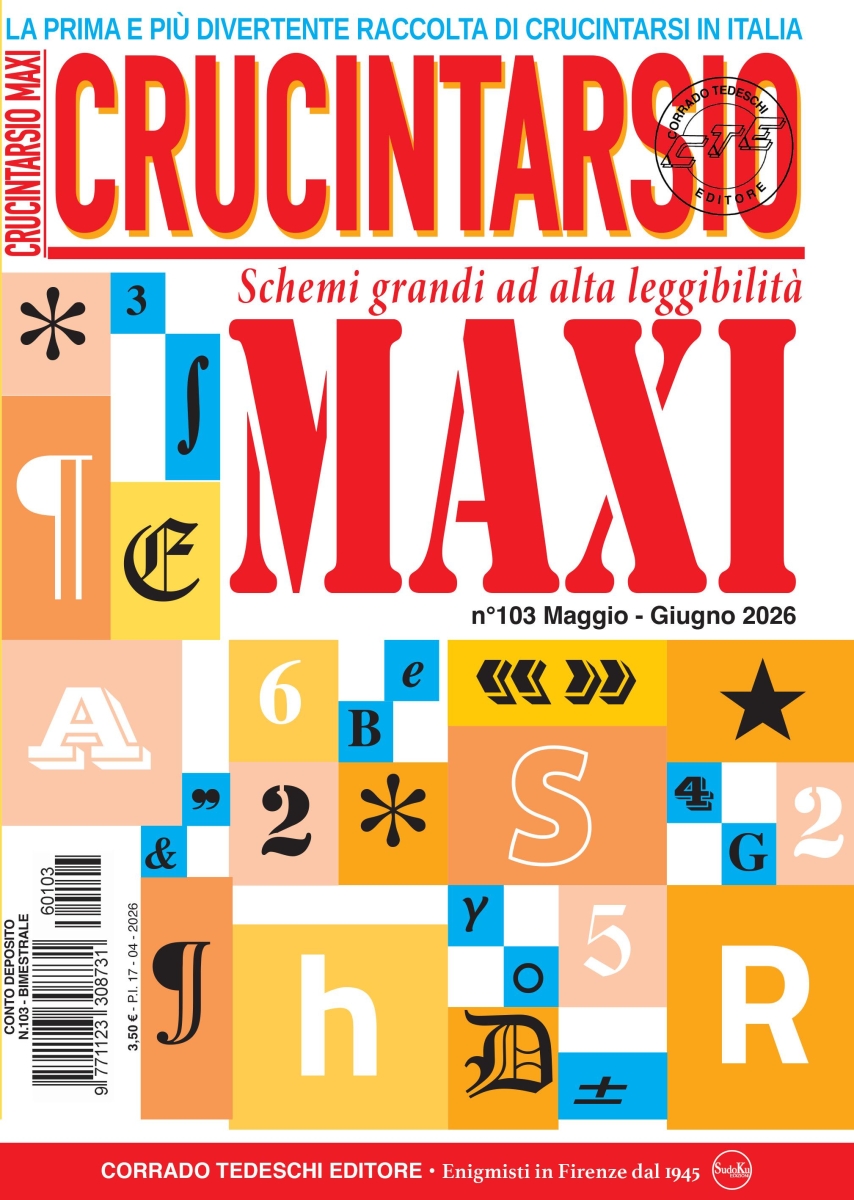 Copertina Maxi Crucintarsio n.103