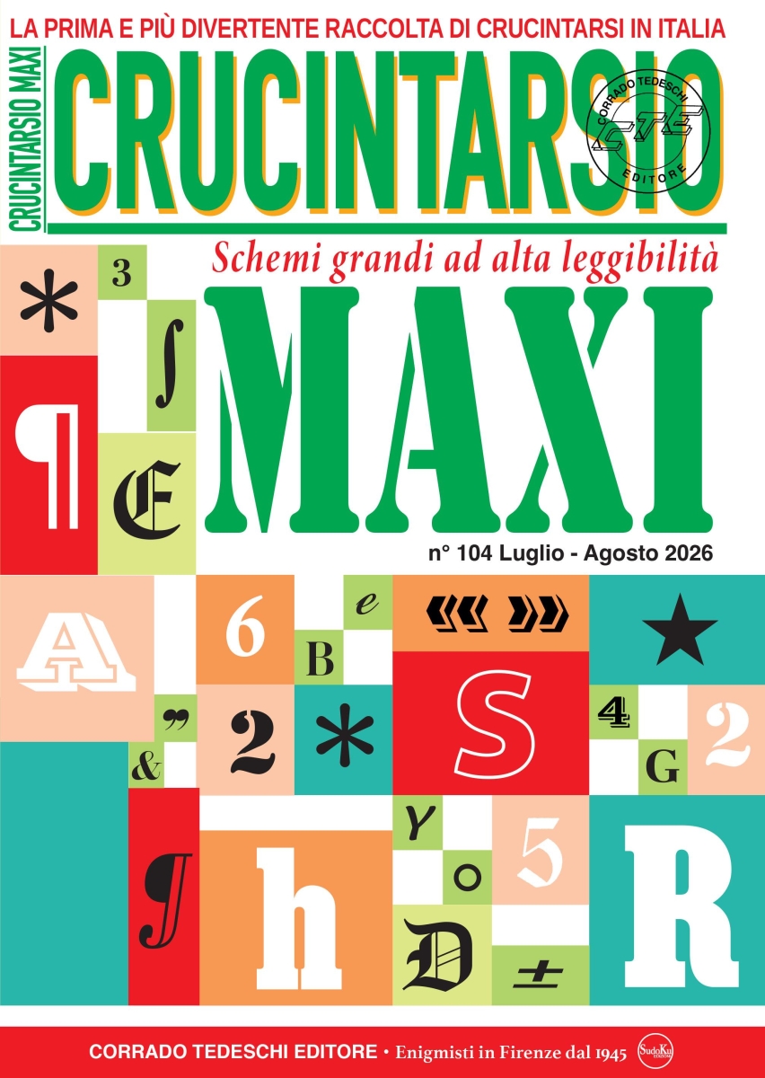 Copertina Maxi Crucintarsio n.104