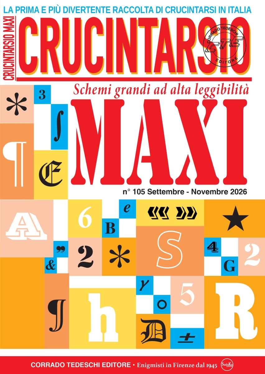Copertina Maxi Crucintarsio n.105