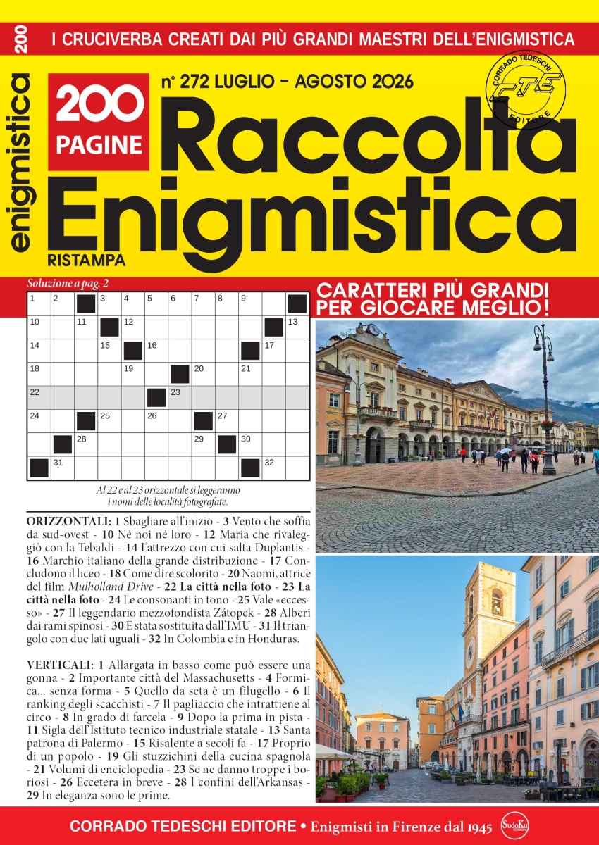 Copertina Raccolta Enigmistica n.272
