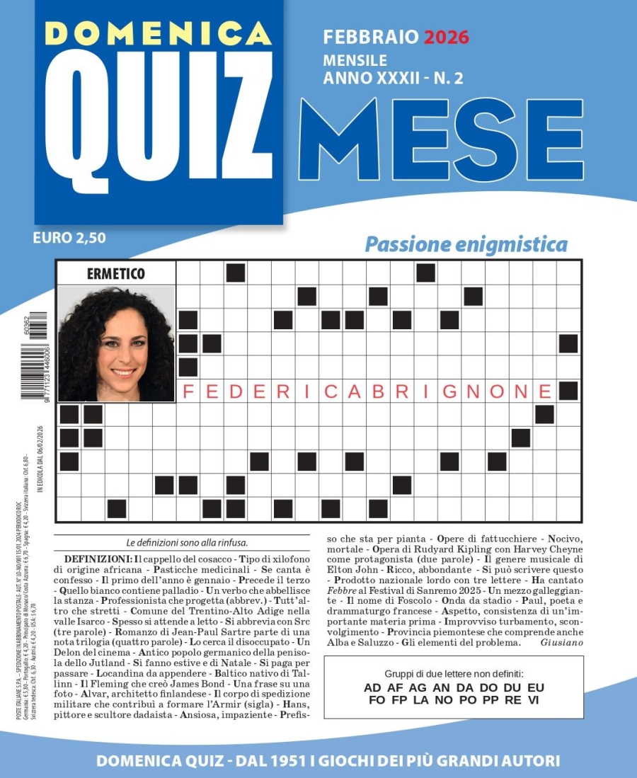 Copertina Quiz Mese n.362