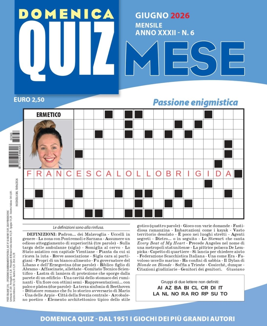 Copertina Quiz Mese n.366