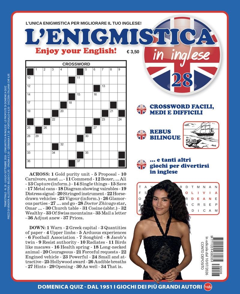 Copertina Enigmistica in inglese n.28
