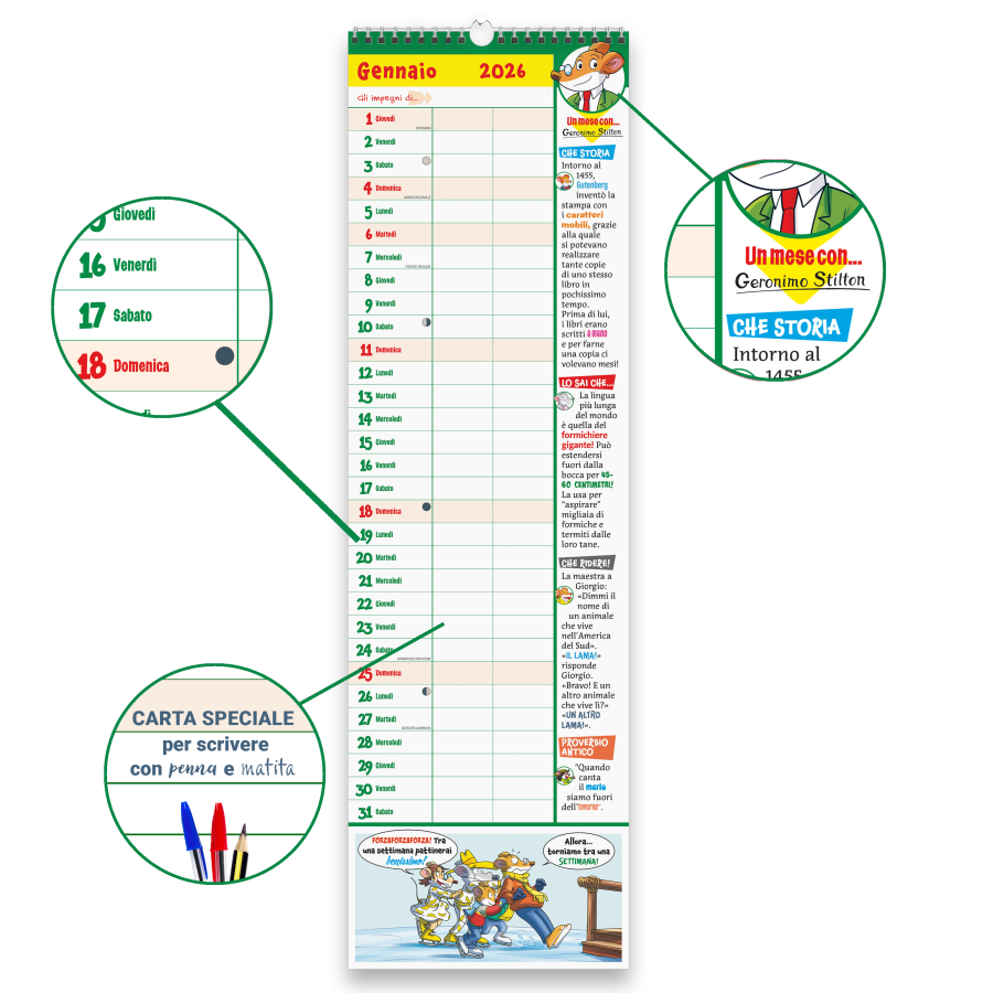 Copertina Calendario - Agenda/Geronimo Stilton n.2