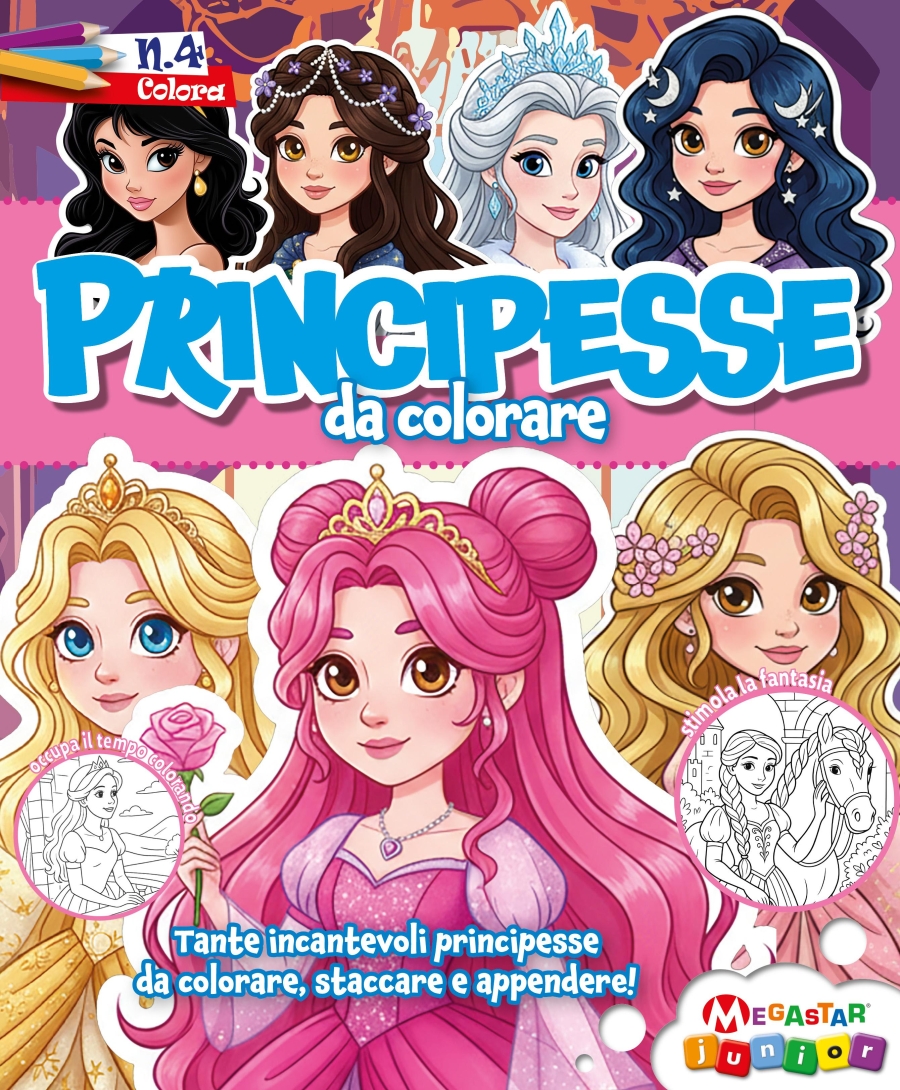 Copertina Principesse da Colorare n.4