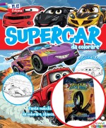 Copertina rivista Supercar da Colorare