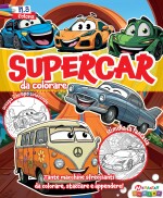 Copertina rivista Supercar da Colorare