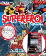Copertina rivista Supereroi da Colorare