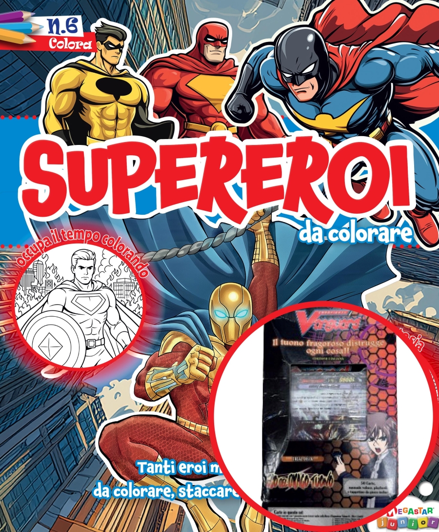 Copertina Supereroi da Colorare n.6